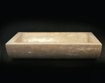EPSYLON - Countertop rectangular natural stone washbasin by RAMA 1956 - view 3
